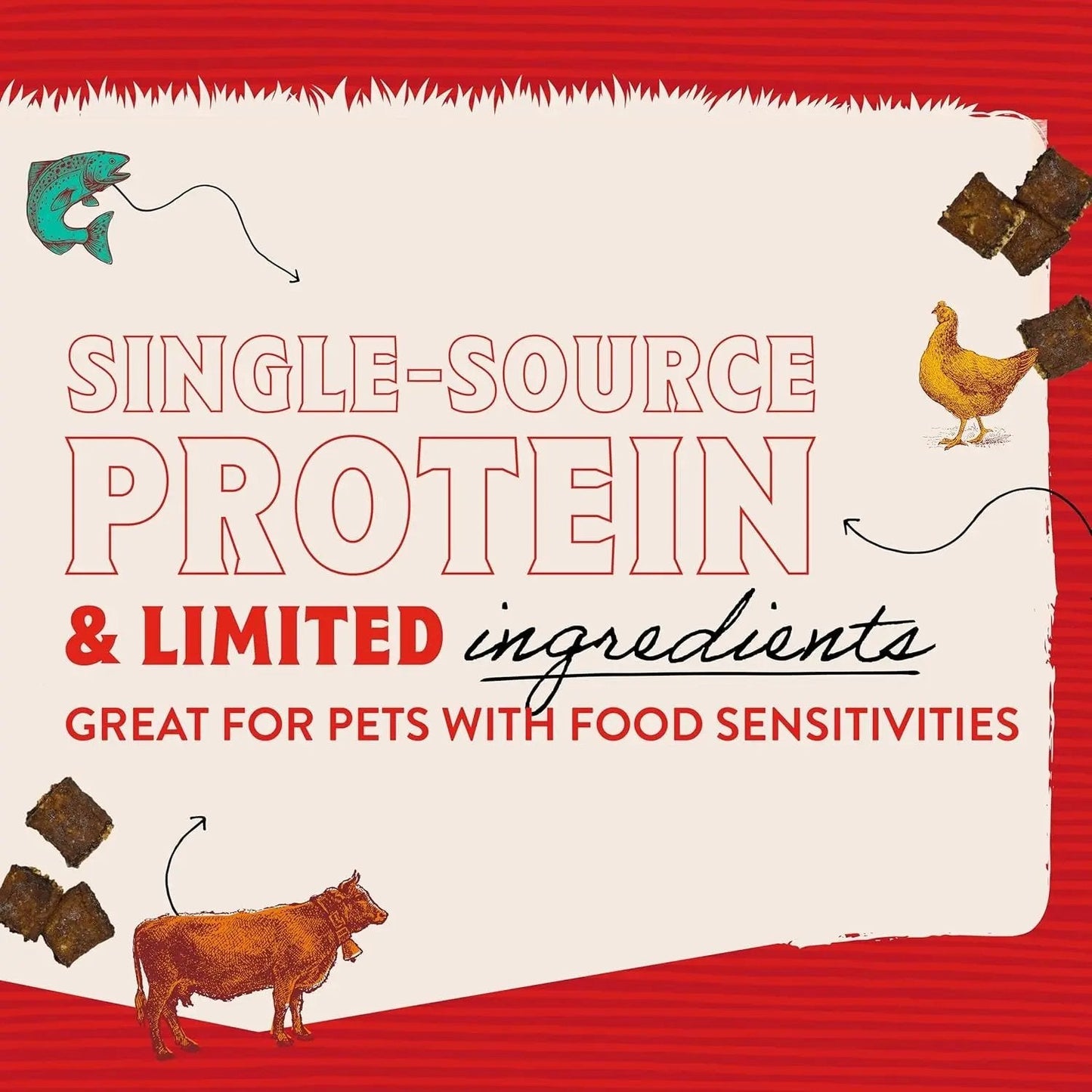 Stella & chewy's - Premium Beef Jerky Dog Treats - 95% Real Meat Bites for Sensitive Stomachs
