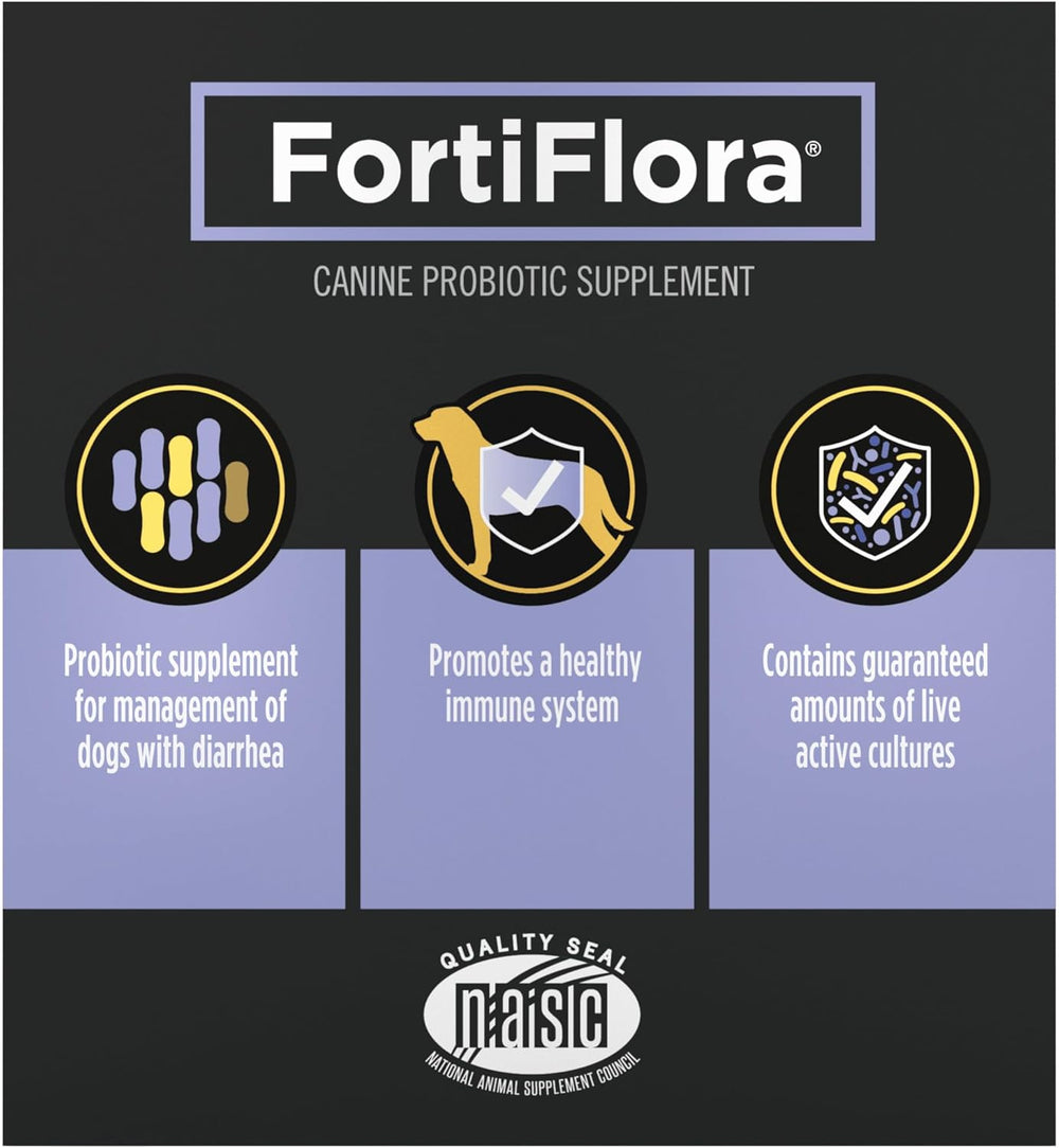 Purina Pro Plan FortiFlora Dog Probiotic – 30 Sachets for Digestive Support