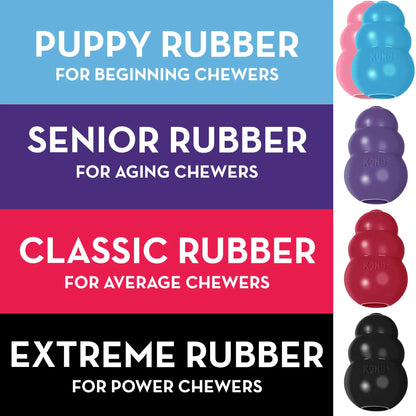 KONG Senior Chew Toy for Aging Dogs – Gentle Rubber & Treat Dispensing Fun