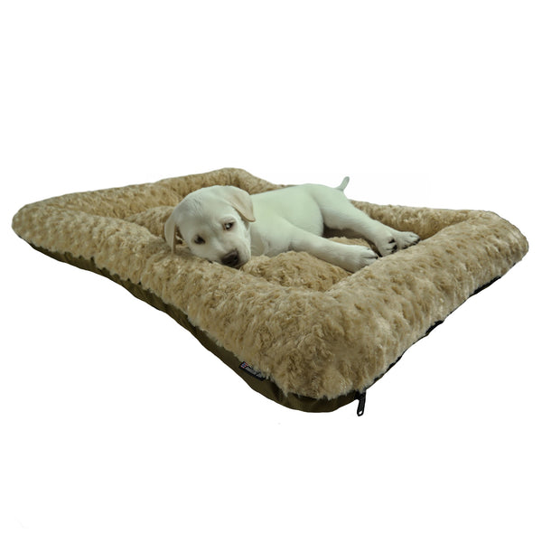 American Dog - Dog Bed Rectangle Bolster Furvana™ 'Cloud'