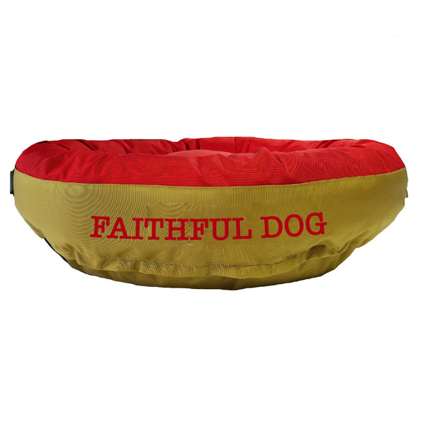 American Dog - Dog Bed Round Bolster Armor Football