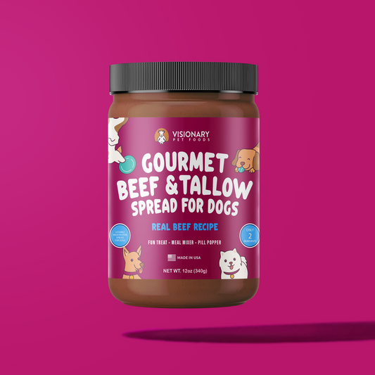 Visionary beef and tallow dog meat spread 12oz jar

