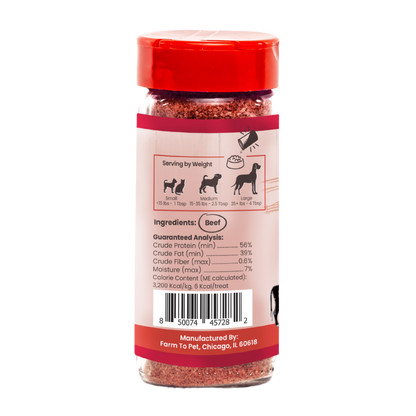 Farm To Pet - Treat Topper Beef Dog Food Topper