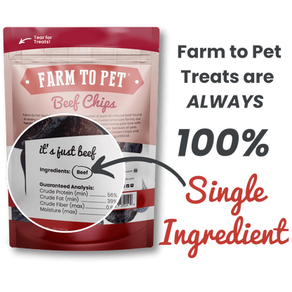 Farm To Pet - Puppy Packs 'n Snacks Dog Treat Starter Pack | Single-Ingredient Training Treats