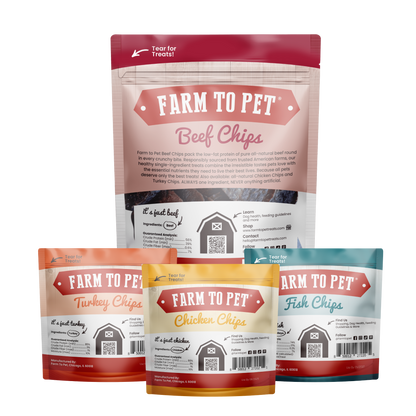 Farm To Pet - Puppy Packs 'n Snacks Dog Treat Starter Pack | Single-Ingredient Training Treats