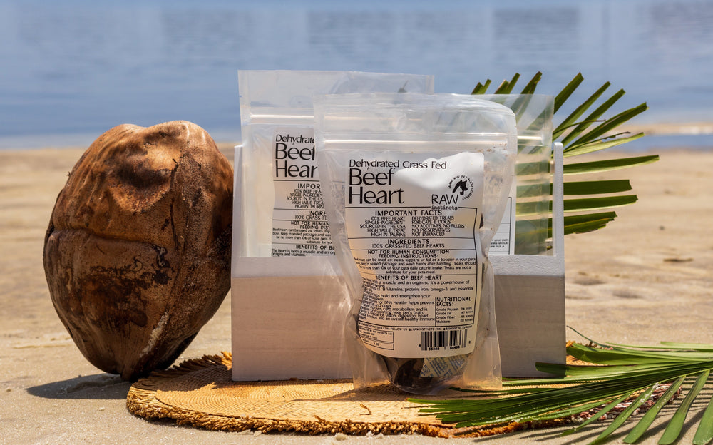 Raw Instincts - Dehydrated Grass-Fed Beef Heart – Nutritious Treat for Cats & Dogs