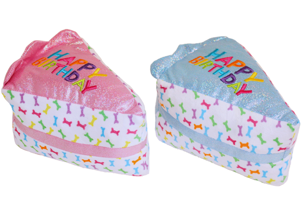 Multipet Birthday Cake Slice - Assorted Colors 6"