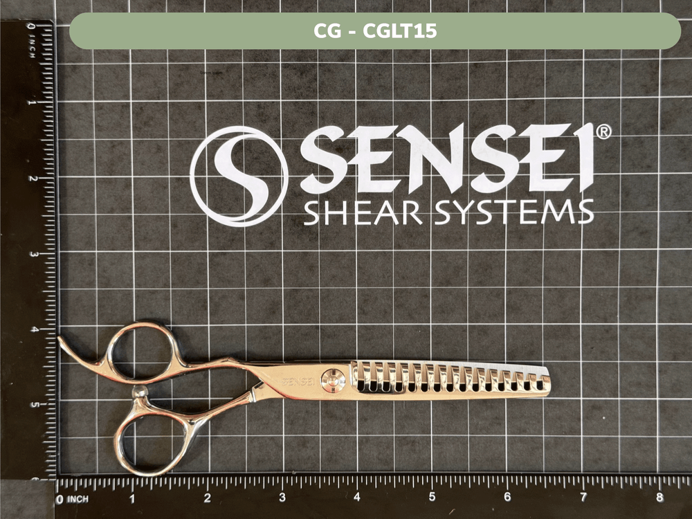 Sensei Shears - SENSEI CG 15 TOOTH CLASSIC TEXTURE SHEAR - LEFTY