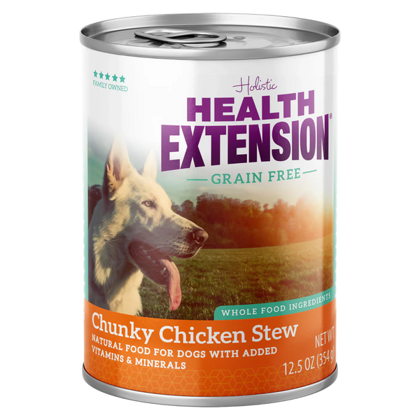 Health Extension Chicken Stew Grain Free Dog Food Can (12.5oz)