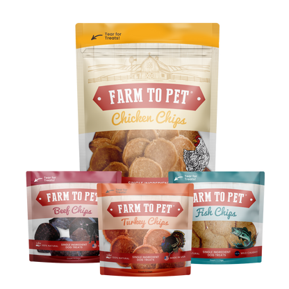 Farm To Pet - Puppy Packs 'n Snacks Dog Treat Starter Pack | Single-Ingredient Training Treats