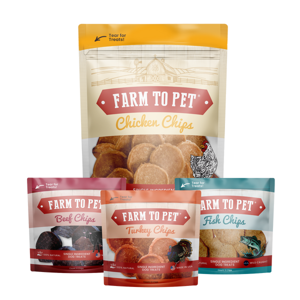 Farm To Pet - Puppy Packs 'n Snacks Dog Treat Starter Pack | Single-Ingredient Training Treats