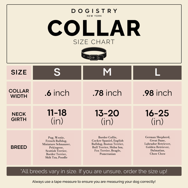 Dogistry - City Dog Collar - Park Ave Pink