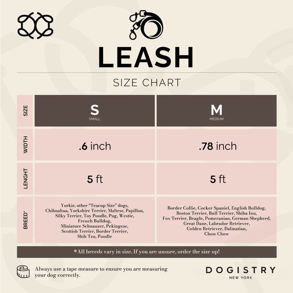 Dogistry - City Dog Leash - Blush