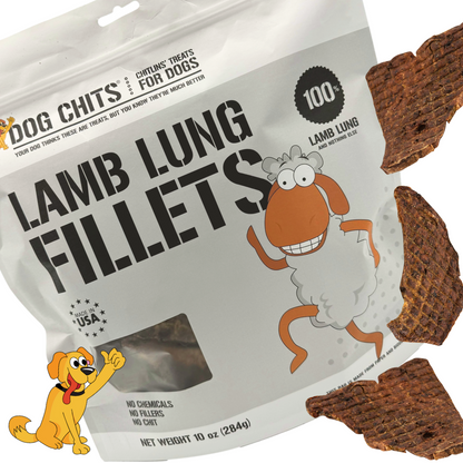 Lamb Lung Fillet Treats for Dogs - 10 oz