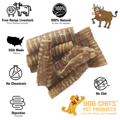 Beef Trachea Dog Treats - 1 lb. (3"-4" pieces)