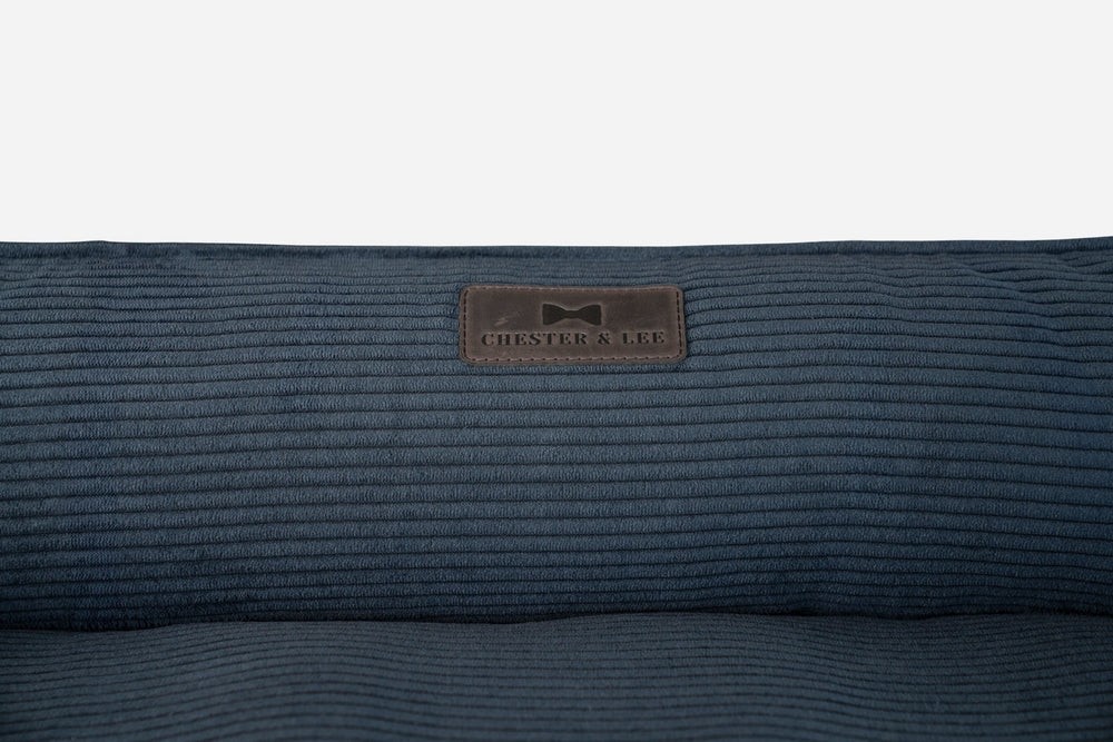 Chester & Lee | Fancy Corduroy Sleeper Dog Bed Graphite