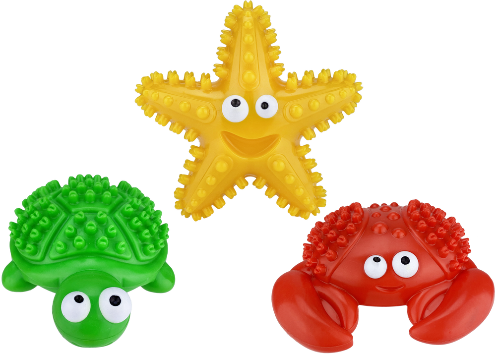 Multipet Deep Sea Teethers Assortment - Assorted Animals 6"
