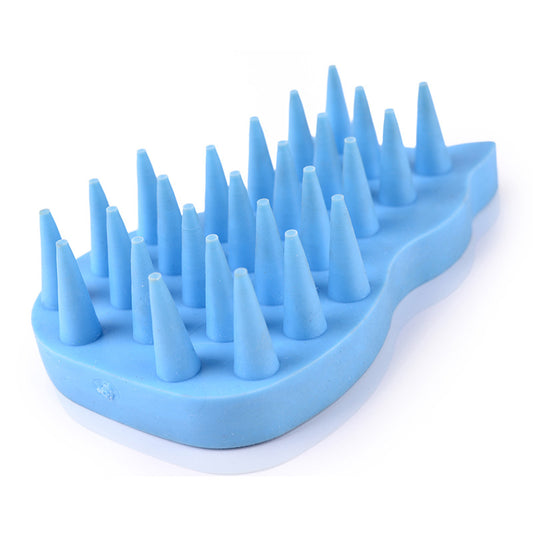 Dog Rubber Massage Brushes Blue