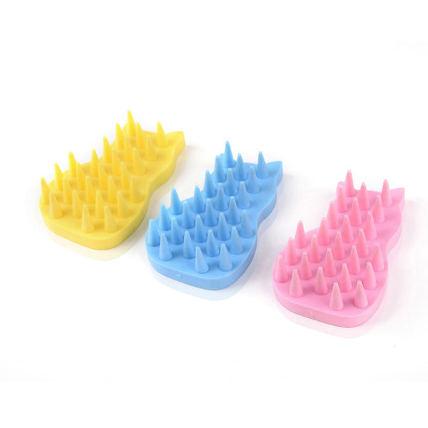 Dog Rubber Massage Brushes Blue Down All color Down view