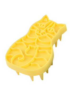 Dog Rubber Massage Brushes Blue Down All color Yellow
