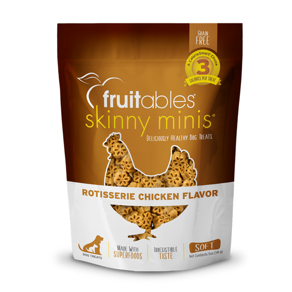Fruitables Skinny Minis Rotisserie Chicken Dog Treats (5oz)