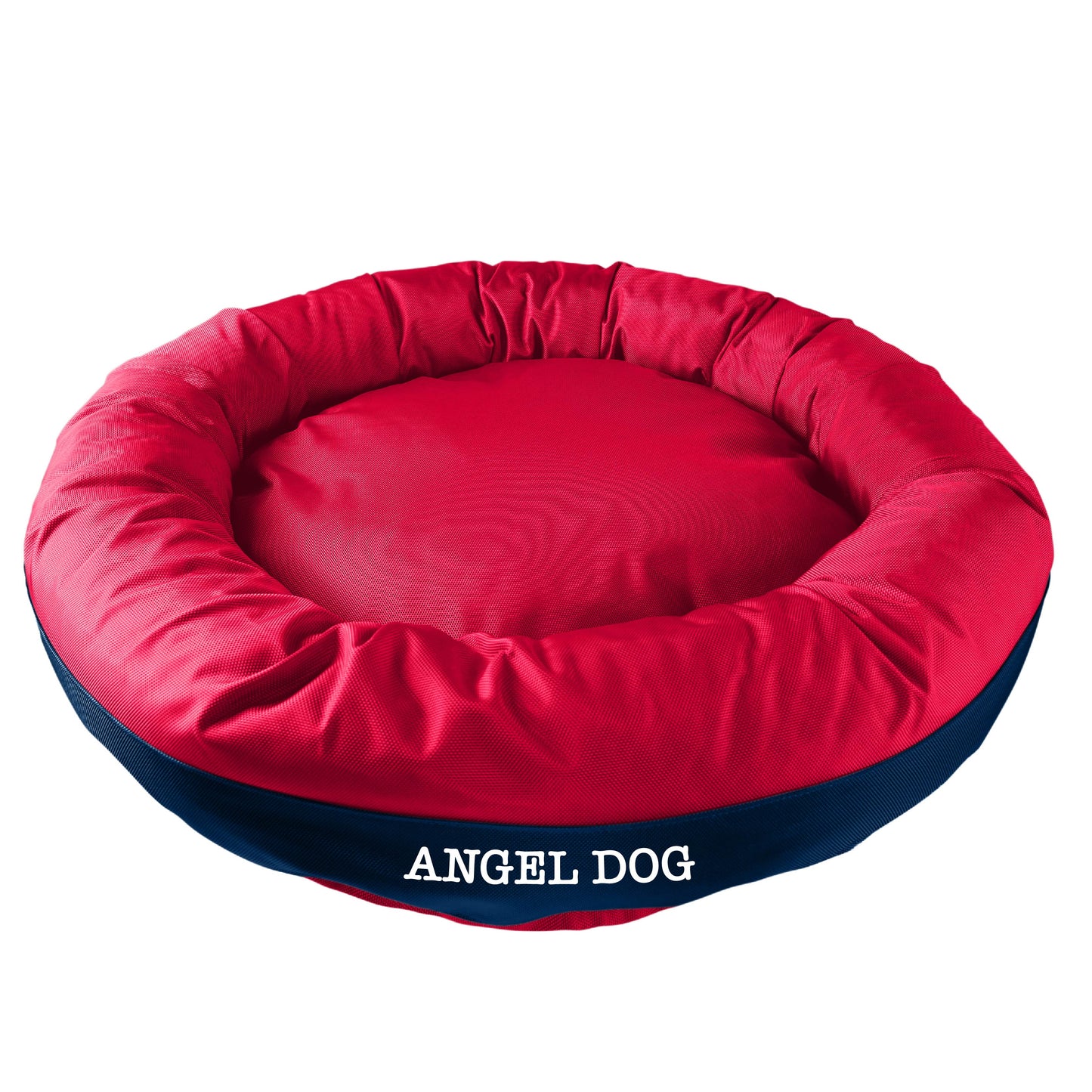 American Dog - Dog Bed Round Bolster Armor Baseball