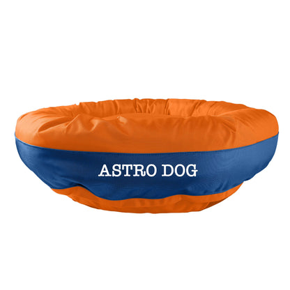 American Dog - Dog Bed Round Bolster Armor Baseball