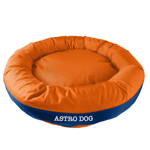 American Dog - Dog Bed Round Bolster Armor Baseball