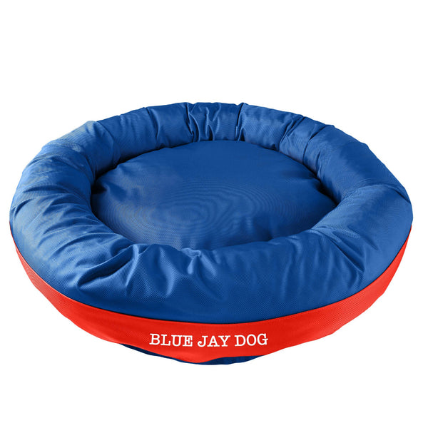 American Dog - Dog Bed Round Bolster Armor Baseball