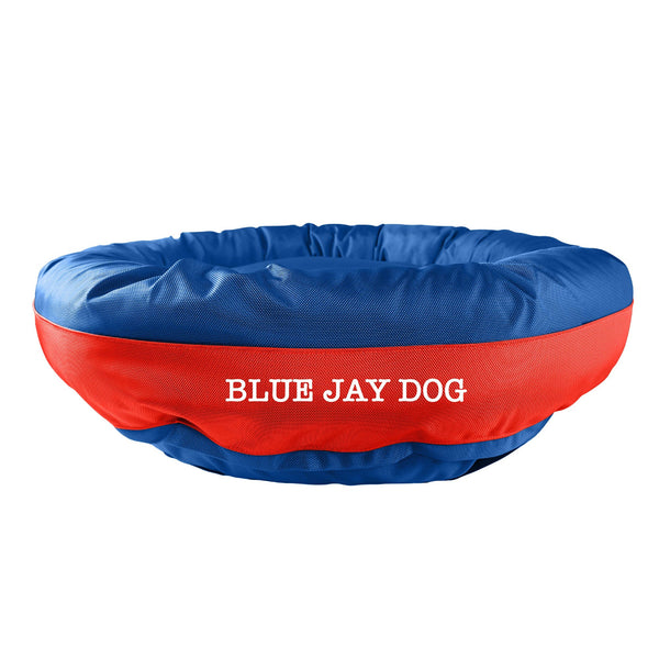 American Dog - Dog Bed Round Bolster Armor Baseball