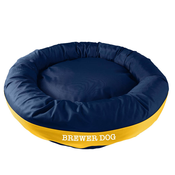 American Dog - Dog Bed Round Bolster Armor Baseball