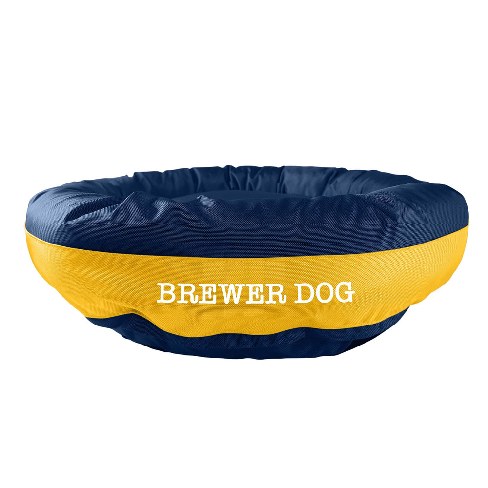 American Dog - Dog Bed Round Bolster Armor Baseball