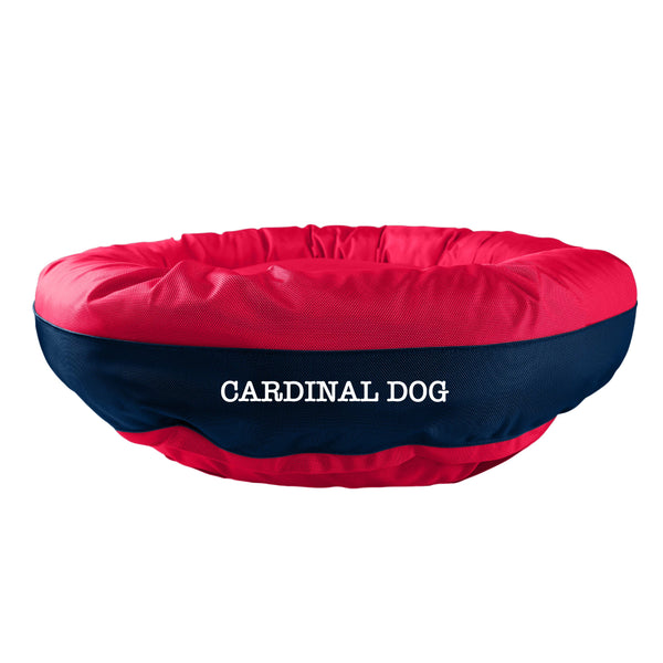 American Dog - Dog Bed Round Bolster Armor Baseball