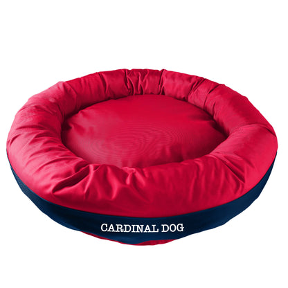 American Dog - Dog Bed Round Bolster Armor Baseball