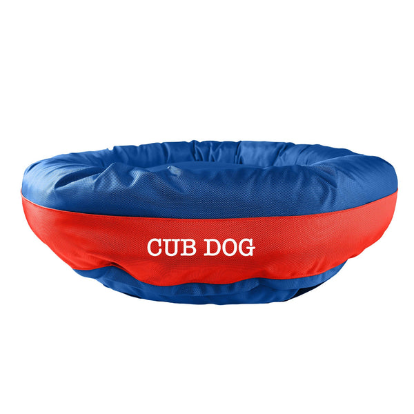 American Dog - Dog Bed Round Bolster Armor Baseball