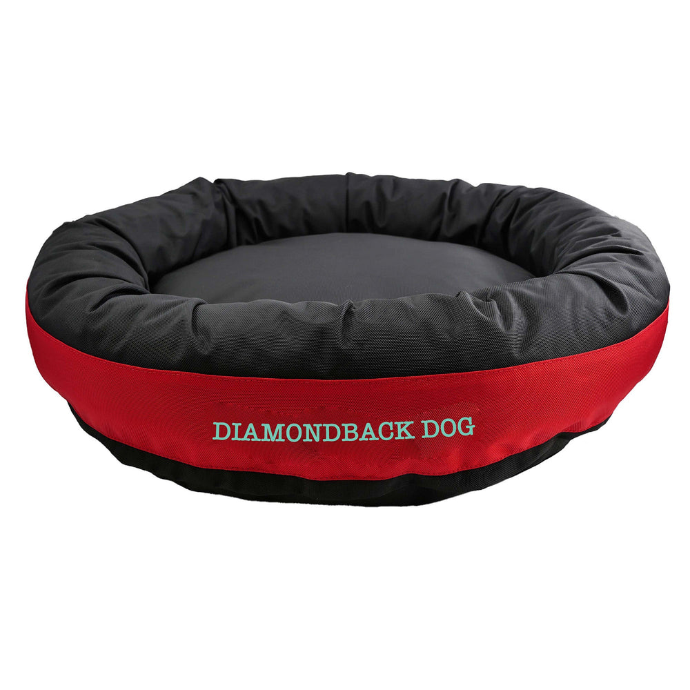 American Dog - Dog Bed Round Bolster Armor Baseball