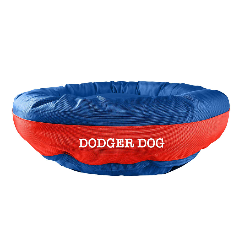 American Dog - Dog Bed Round Bolster Armor Baseball