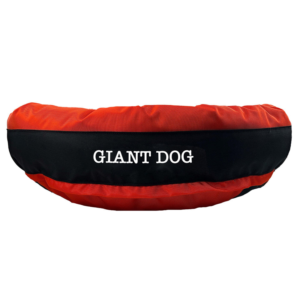 American Dog - Dog Bed Round Bolster Armor Baseball