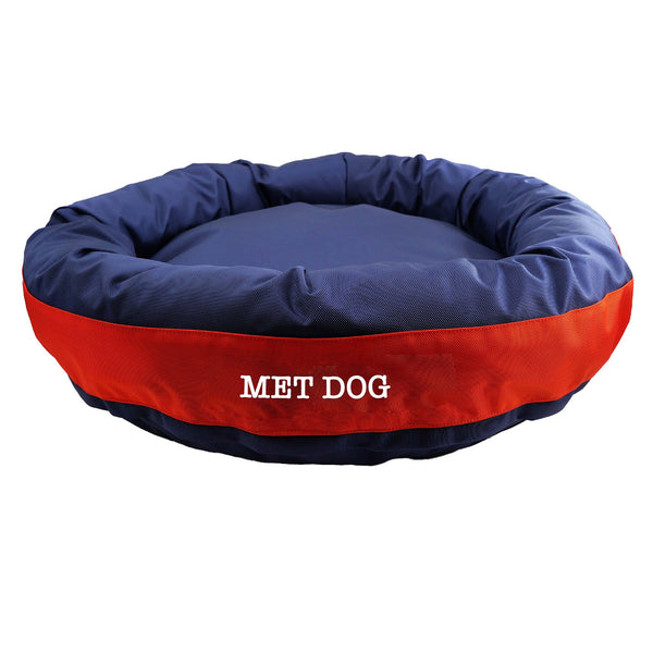American Dog - Dog Bed Round Bolster Armor Baseball