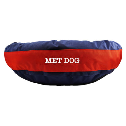 American Dog - Dog Bed Round Bolster Armor Baseball