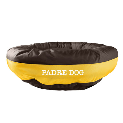American Dog - Dog Bed Round Bolster Armor Baseball