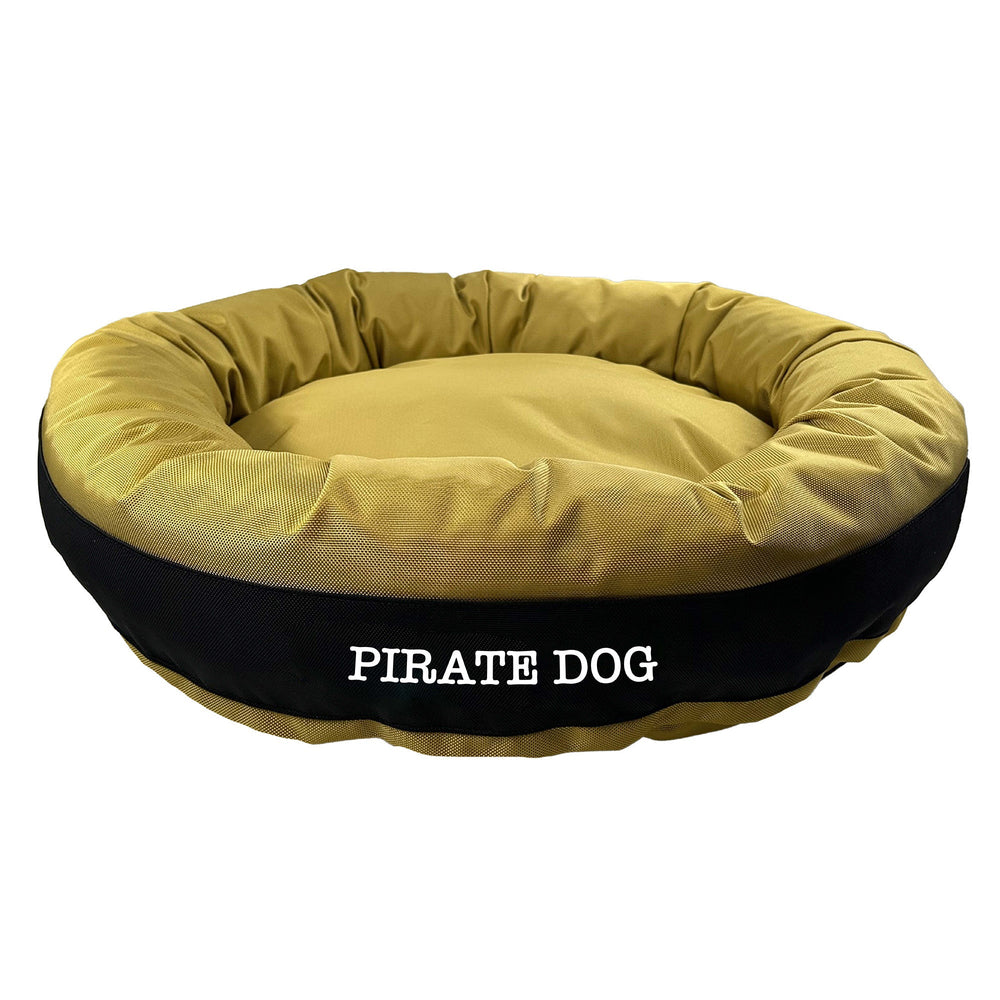 American Dog - Dog Bed Round Bolster Armor Baseball
