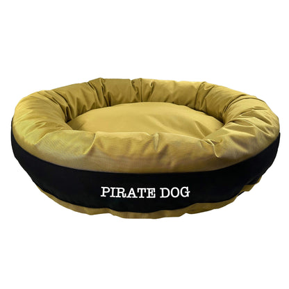 American Dog - Dog Bed Round Bolster Armor Baseball
