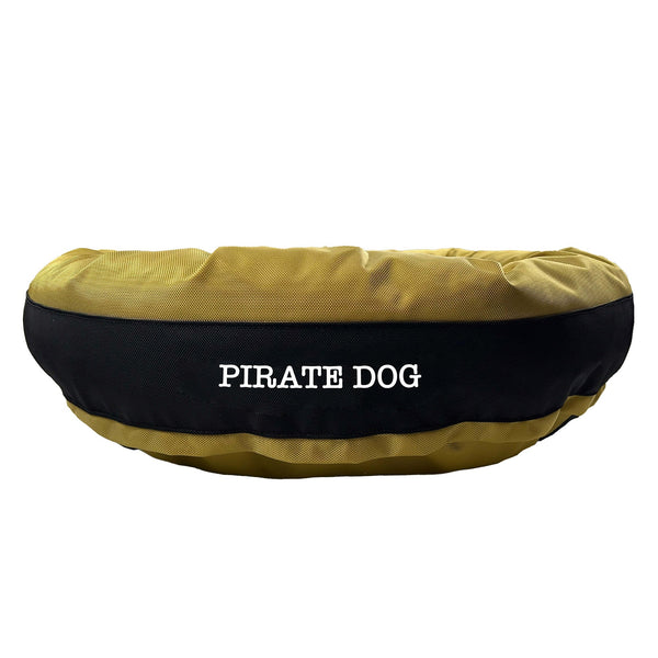 American Dog - Dog Bed Round Bolster Armor Baseball