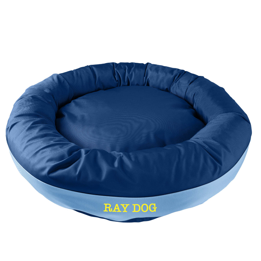American Dog - Dog Bed Round Bolster Armor Baseball