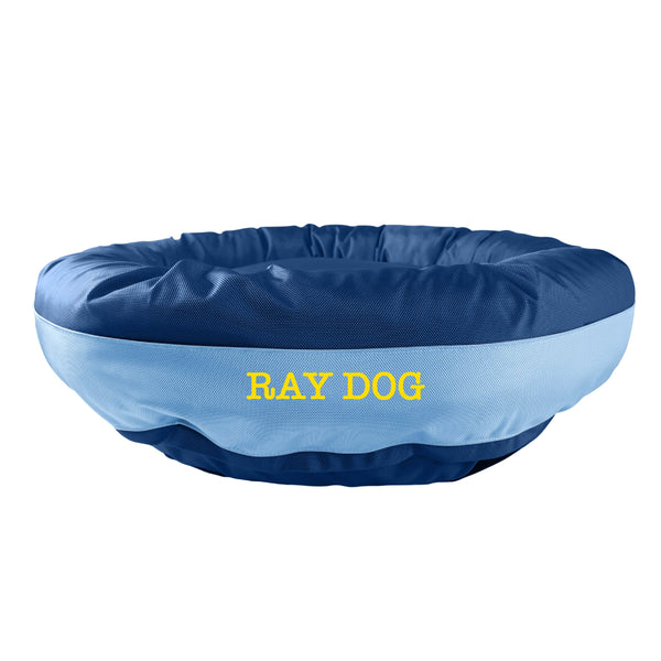 American Dog - Dog Bed Round Bolster Armor Baseball