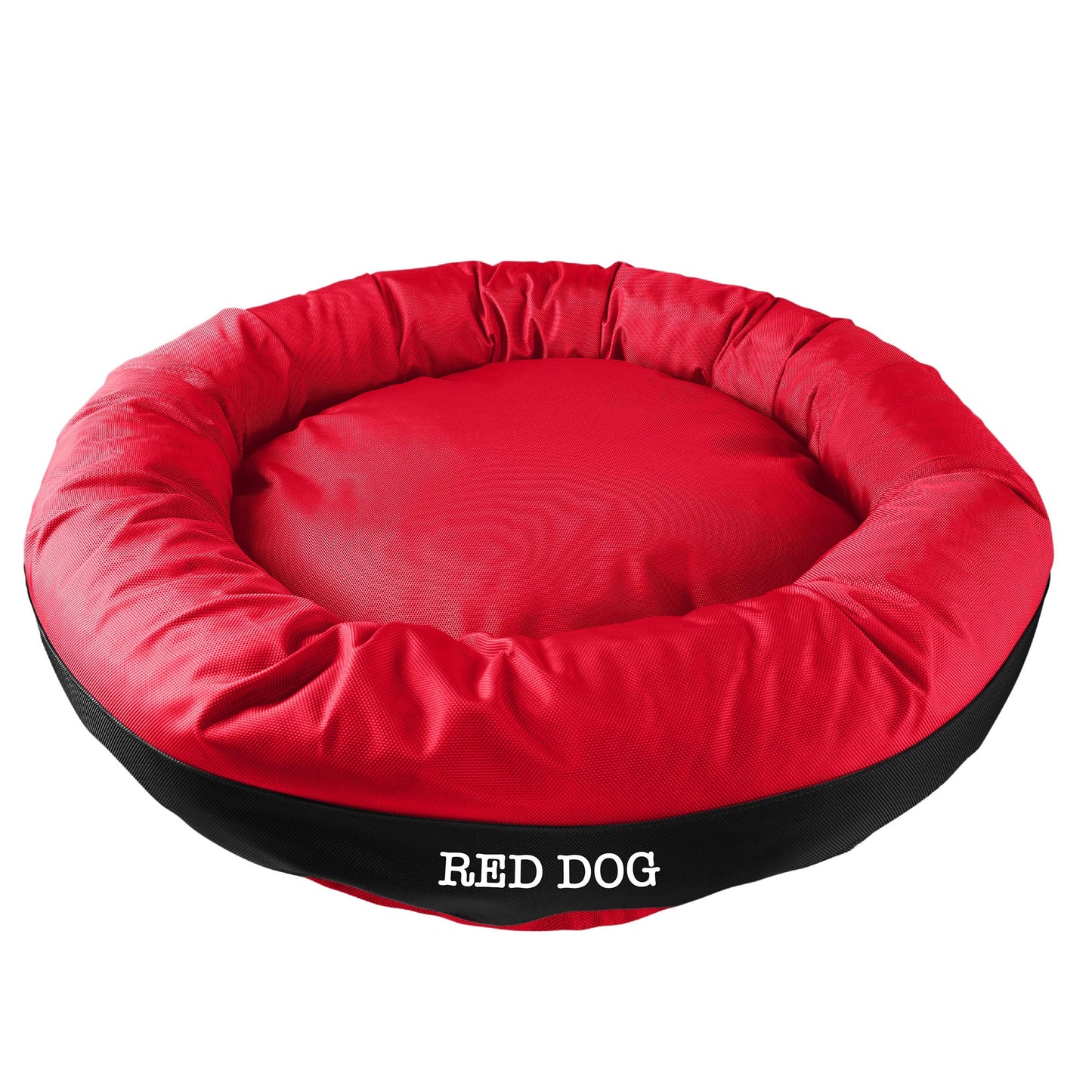 American Dog - Dog Bed Round Bolster Armor Baseball