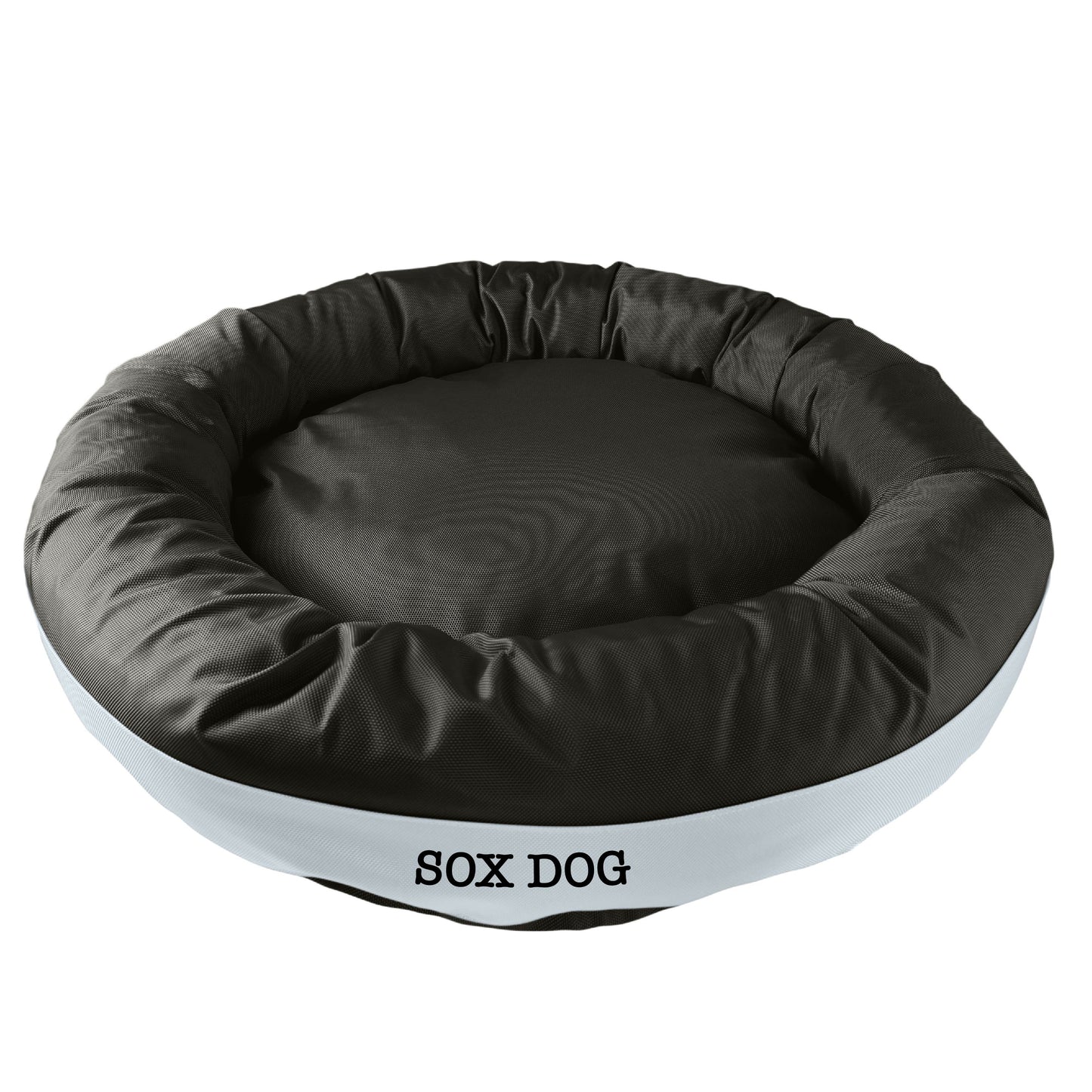 American Dog - Dog Bed Round Bolster Armor Baseball