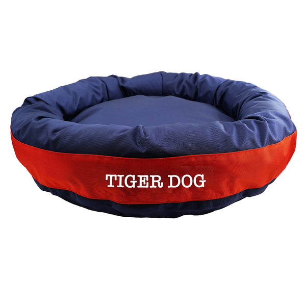 American Dog - Dog Bed Round Bolster Armor Baseball