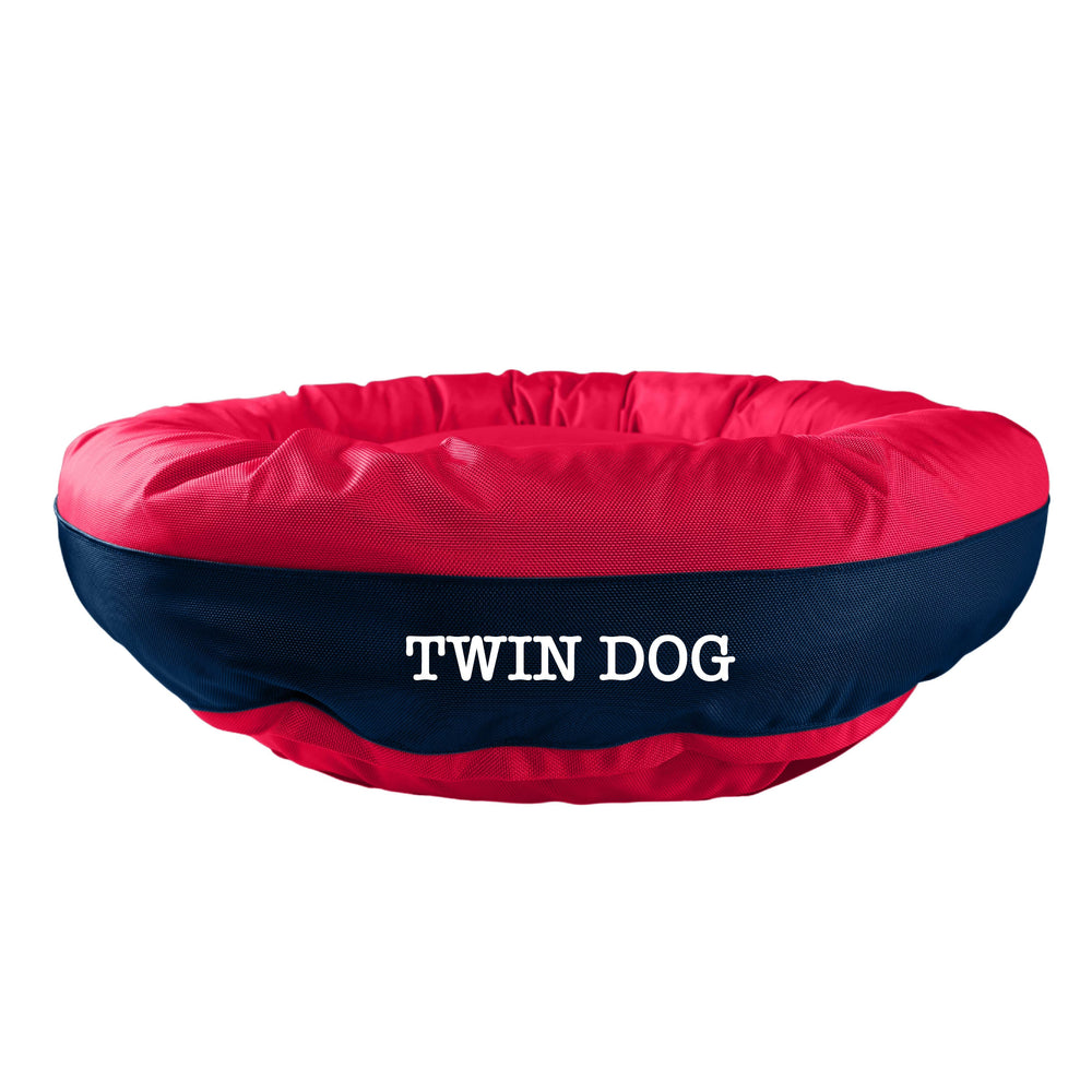 American Dog - Dog Bed Round Bolster Armor Baseball